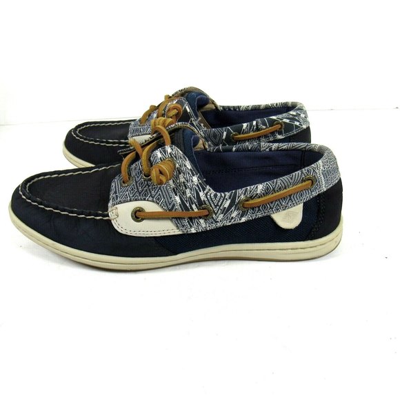 Sperry | Shoes | Sperry Topsider Womens 7m Blue Leather Slip Shoes